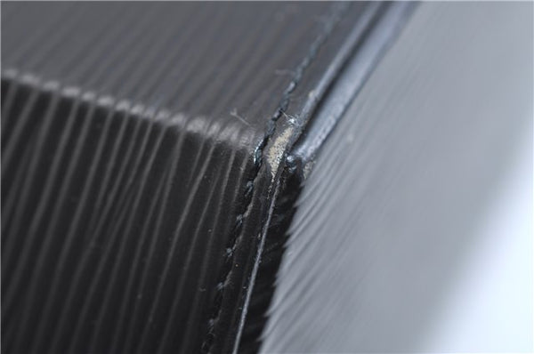 Authentic Louis Vuitton Epi Sac Seau Shoulder Bag Black M80161 LV 9795E