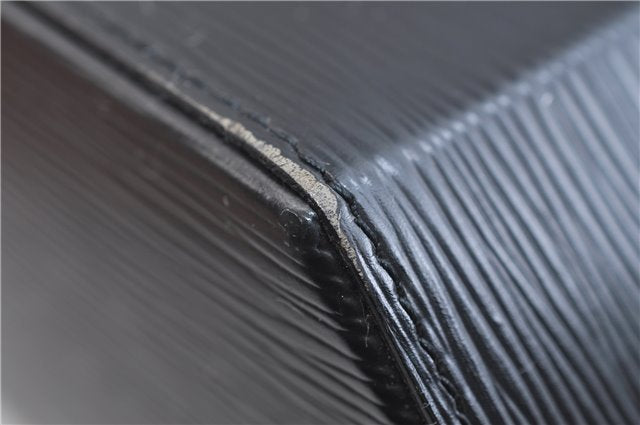 Authentic Louis Vuitton Epi Sac Seau Shoulder Bag Black M80161 LV 9795E