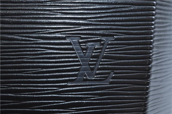 Authentic Louis Vuitton Epi Sac Seau Shoulder Bag Black M80161 LV 9795E