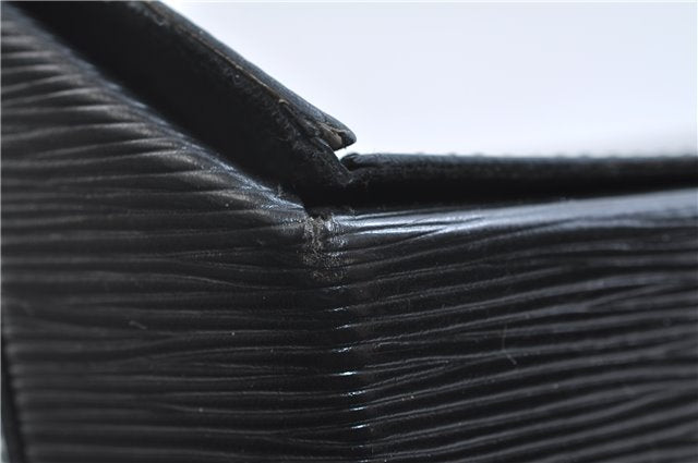 Authentic Louis Vuitton Epi Sac Seau Shoulder Bag Black M80161 LV 9795E