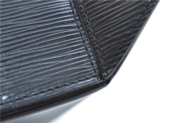 Authentic Louis Vuitton Epi Sac Seau Shoulder Bag Black M80161 LV 9795E