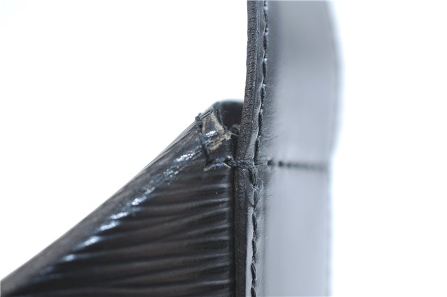 Authentic Louis Vuitton Epi Sac Seau Shoulder Bag Black M80161 LV 9795E