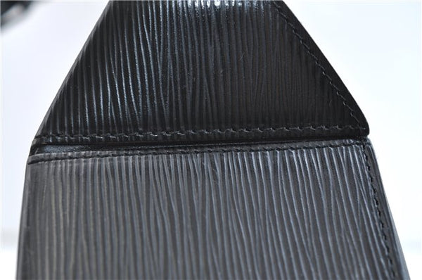 Authentic Louis Vuitton Epi Sac Seau Shoulder Bag Black M80161 LV 9795E