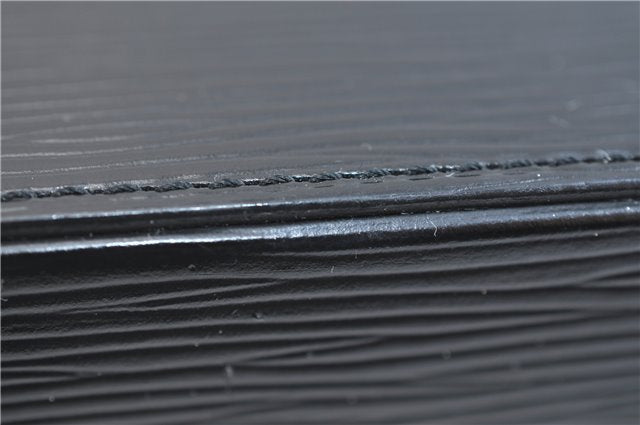 Authentic Louis Vuitton Epi Sac Seau Shoulder Bag Black M80161 LV 9795E