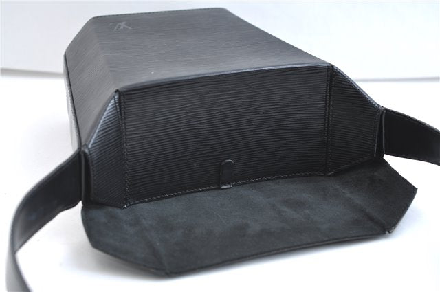 Authentic Louis Vuitton Epi Sac Seau Shoulder Bag Black M80161 LV 9795E