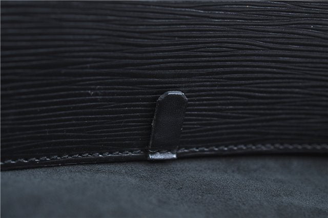 Authentic Louis Vuitton Epi Sac Seau Shoulder Bag Black M80161 LV 9795E