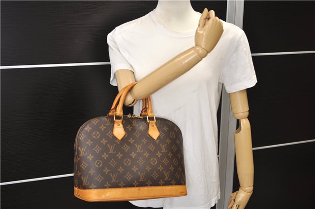 Authentic Louis Vuitton Monogram Alma Hand Bag Purse M51130 LV 9800E