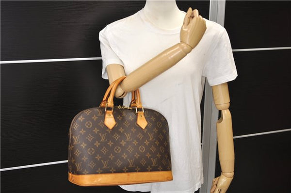 Authentic Louis Vuitton Monogram Alma Hand Bag Purse M51130 LV 9800E