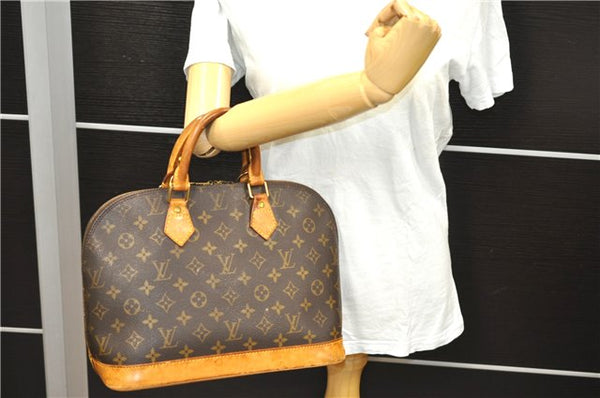 Authentic Louis Vuitton Monogram Alma Hand Bag Purse M51130 LV 9801C