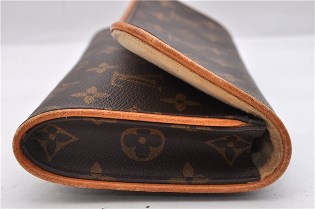 Authentic Louis Vuitton Monogram Pochette Twin GM Shoulder Bag M51852 LV 9804C