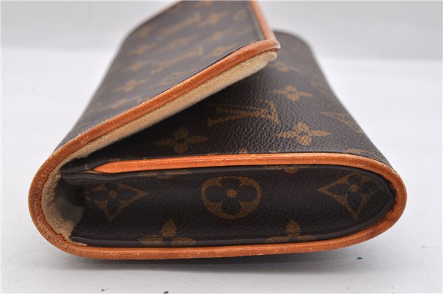 Authentic Louis Vuitton Monogram Pochette Twin GM Shoulder Bag M51852 LV 9804C