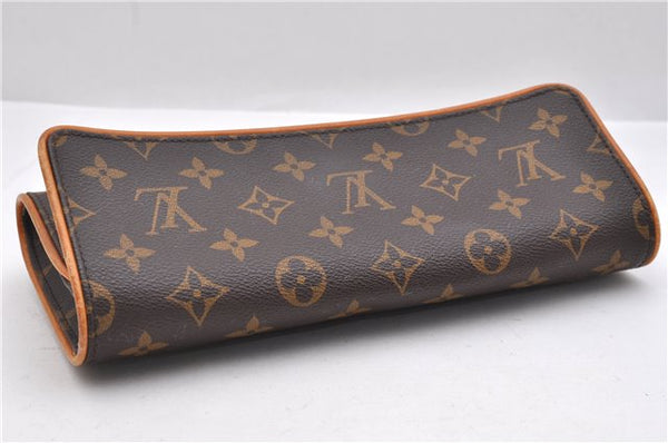 Authentic Louis Vuitton Monogram Pochette Twin GM Shoulder Bag M51852 LV 9804C