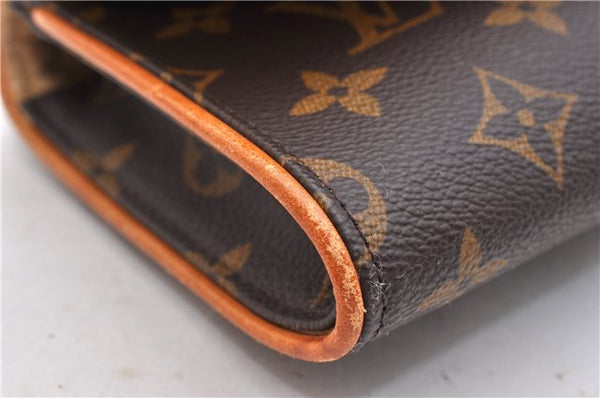 Authentic Louis Vuitton Monogram Pochette Twin GM Shoulder Bag M51852 LV 9804C