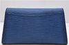 Authentic Louis Vuitton Epi Arts Deco PM Clutch Hand Bag Purse Blue LV 9805C