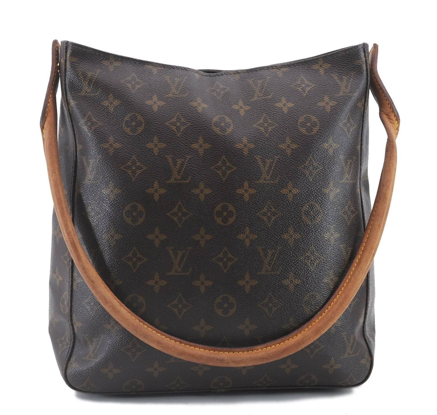 Authentic Louis Vuitton Monogram Looping GM Shoulder Bag M51145 LV 9818C