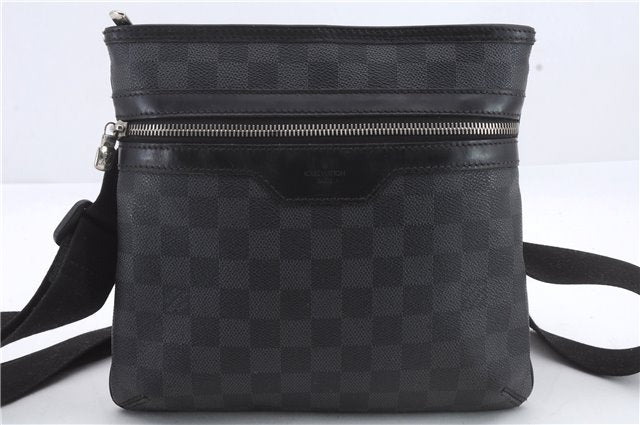 Auth Louis Vuitton Damier Graphite Tomas Shoulder Cross Body Bag N58028 LV 9819C