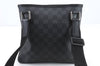 Auth Louis Vuitton Damier Graphite Tomas Shoulder Cross Body Bag N58028 LV 9819C