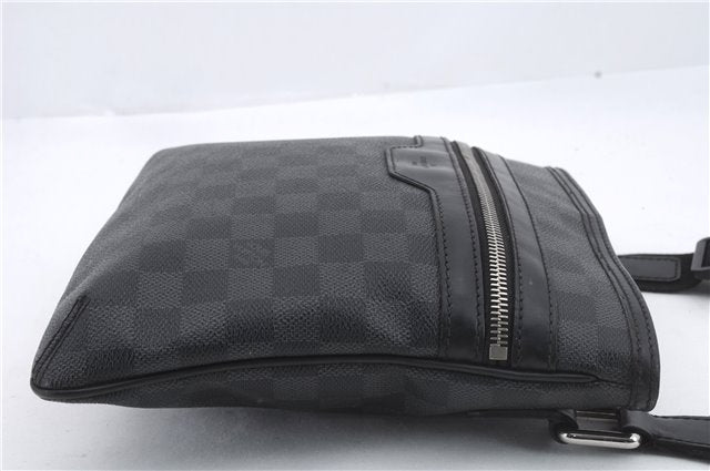 Auth Louis Vuitton Damier Graphite Tomas Shoulder Cross Body Bag N58028 LV 9819C