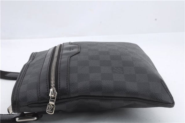 Auth Louis Vuitton Damier Graphite Tomas Shoulder Cross Body Bag N58028 LV 9819C