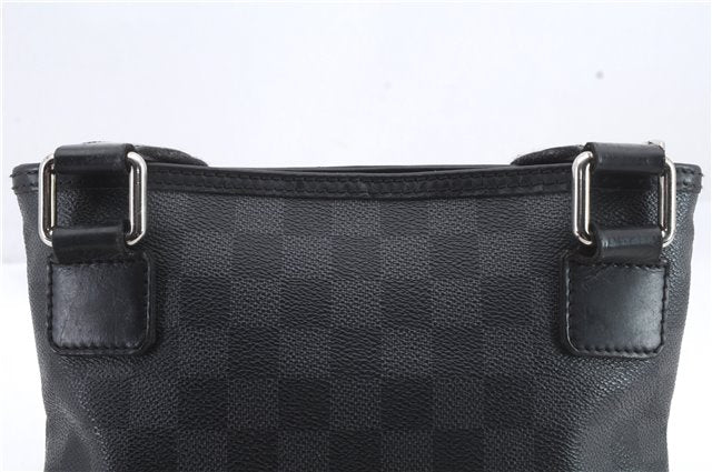 Auth Louis Vuitton Damier Graphite Tomas Shoulder Cross Body Bag N58028 LV 9819C