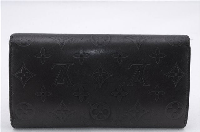 Louis Vuitton Monogram Mat Porte Tresor International Wallet M65102 Black 9820D