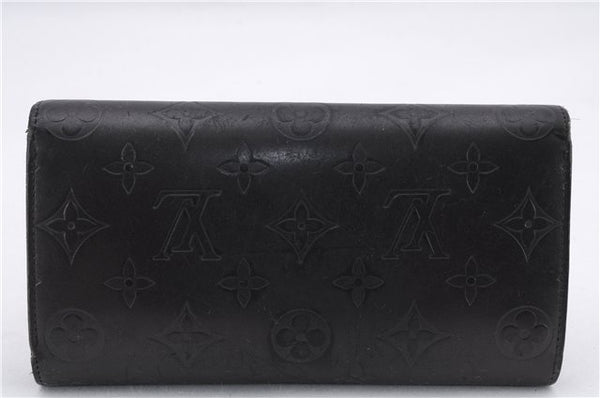 Louis Vuitton Monogram Mat Porte Tresor International Wallet M65102 Black 9820D