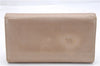 Authentic CHANEL Leather Long Wallet Purse CoCo Mark Beige Gold Box 9823C