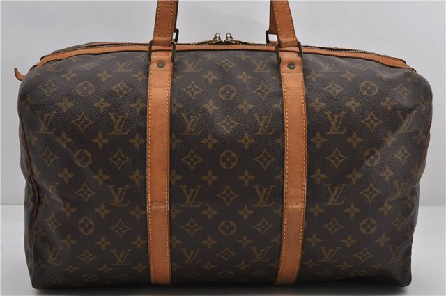 Authentic Louis Vuitton Monogram Sac Souple 45 Hand Boston Bag M41624 LV 9824E