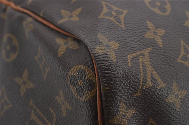 Authentic Louis Vuitton Monogram Sac Souple 45 Hand Boston Bag M41624 LV 9824E