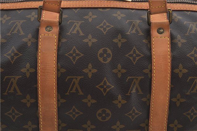 Authentic Louis Vuitton Monogram Sac Souple 45 Hand Boston Bag M41624 LV 9824E