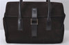 Authentic GUCCI Hand Bag Purse Suede Leather 0000844 Brown 9825C