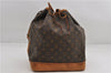 Authentic Louis Vuitton Monogram Noe Shoulder Drawstring Bag M42224 LV 9826E