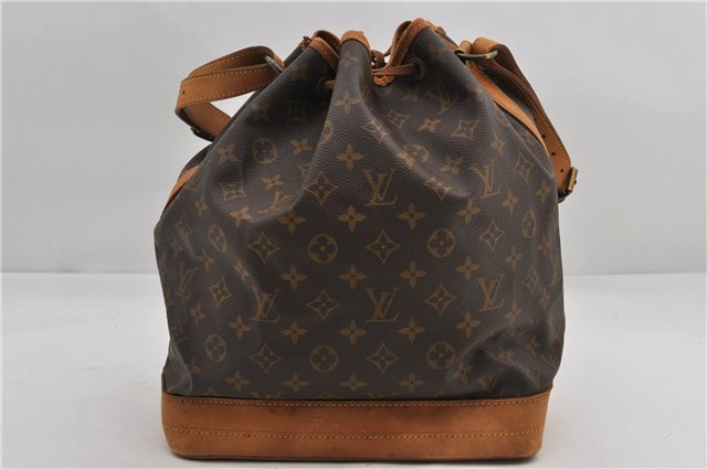 Authentic Louis Vuitton Monogram Noe Shoulder Drawstring Bag M42224 LV 9826E