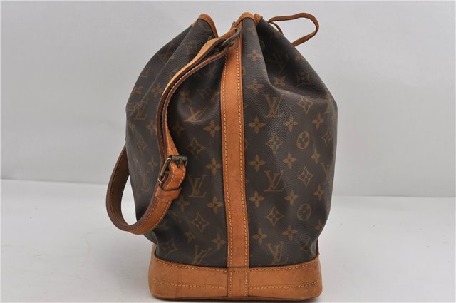 Authentic Louis Vuitton Monogram Noe Shoulder Drawstring Bag M42224 LV 9826E
