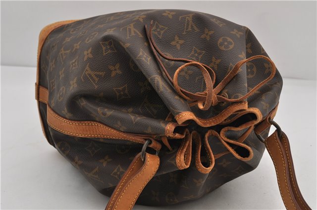 Authentic Louis Vuitton Monogram Noe Shoulder Drawstring Bag M42224 LV 9826E