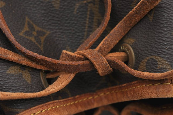 Authentic Louis Vuitton Monogram Noe Shoulder Drawstring Bag M42224 LV 9826E