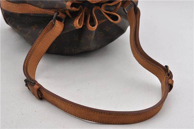Authentic Louis Vuitton Monogram Noe Shoulder Drawstring Bag M42224 LV 9826E
