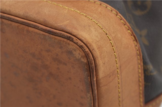 Authentic Louis Vuitton Monogram Noe Shoulder Drawstring Bag M42224 LV 9826E