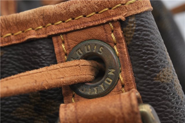 Authentic Louis Vuitton Monogram Noe Shoulder Drawstring Bag M42224 LV 9826E