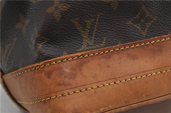 Authentic Louis Vuitton Monogram Noe Shoulder Drawstring Bag M42224 LV 9826E