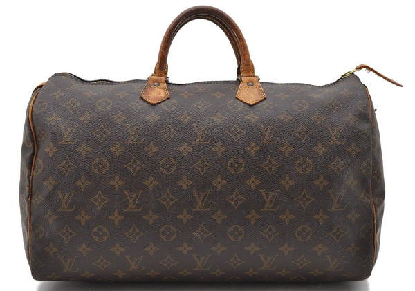 Authentic Louis Vuitton Monogram Speedy 40 Hand Bag M41522 LV 9830C
