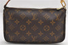 Authentic Louis Vuitton Monogram Pochette Accessoires Pouch M51980 LV 9830E