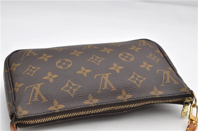 Authentic Louis Vuitton Monogram Pochette Accessoires Pouch M51980 LV 9830E