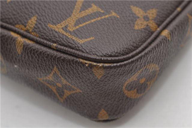 Authentic Louis Vuitton Monogram Pochette Accessoires Pouch M51980 LV 9830E