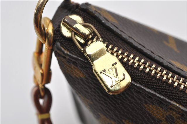 Authentic Louis Vuitton Monogram Pochette Accessoires Pouch M51980 LV 9830E