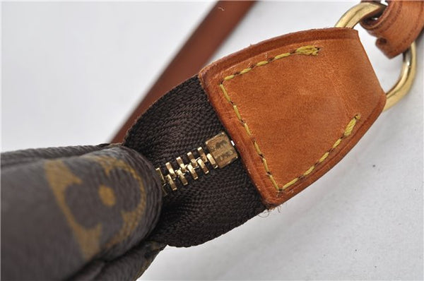 Authentic Louis Vuitton Monogram Pochette Accessoires Pouch M51980 LV 9830E