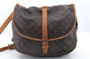 Auth Louis Vuitton Monogram Saumur 35 Shoulder Cross Body Bag M42254 LV 9831C