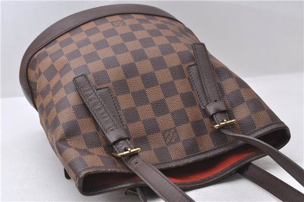 Authentic Louis Vuitton Damier Marais Bucket Shoulder Bag N42240 LV 9832C