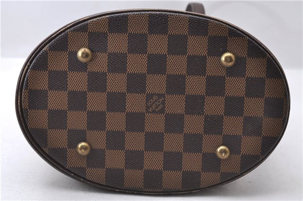 Authentic Louis Vuitton Damier Marais Bucket Shoulder Bag N42240 LV 9832C