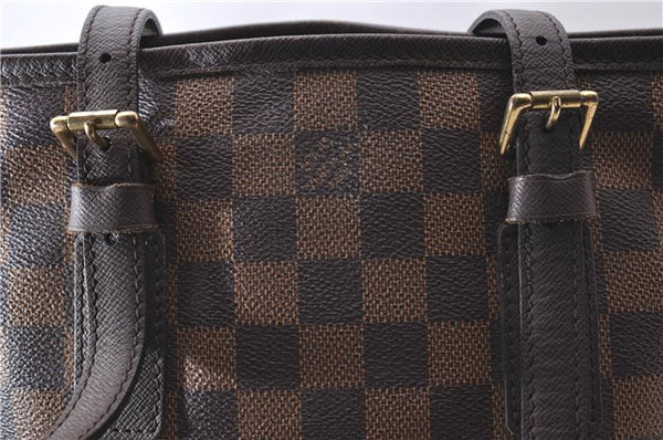 Authentic Louis Vuitton Damier Marais Bucket Shoulder Bag N42240 LV 9832C